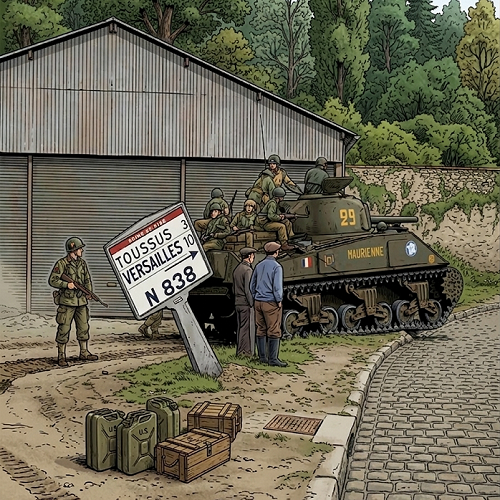 Affiche du 1er tournoi des Yvelines de Mémoire 44